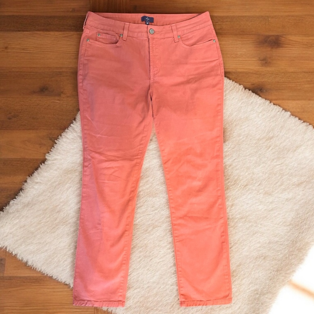 NYDJ Not Your Daughter’s Jean Skinny Coral Orange Size 8P